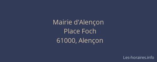 Mairie d'Alençon