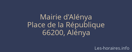Mairie d'Alénya