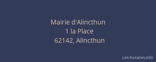 Mairie d'Alincthun