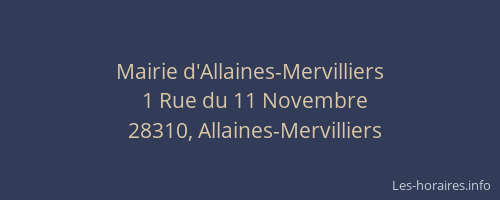 Mairie d'Allaines-Mervilliers