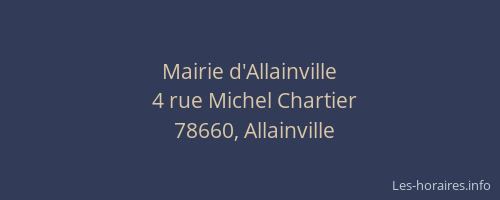 Mairie d'Allainville