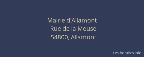 Mairie d'Allamont