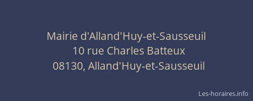 Mairie d'Alland'Huy-et-Sausseuil