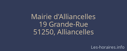 Mairie d'Alliancelles