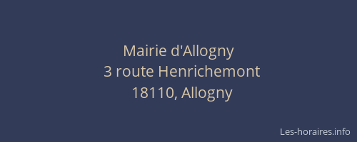 Mairie d'Allogny