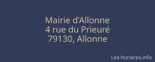 Mairie d'Allonne