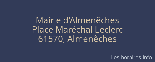 Mairie d'Almenêches