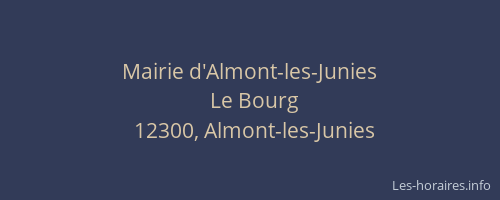 Mairie d'Almont-les-Junies