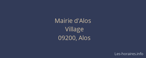 Mairie d'Alos