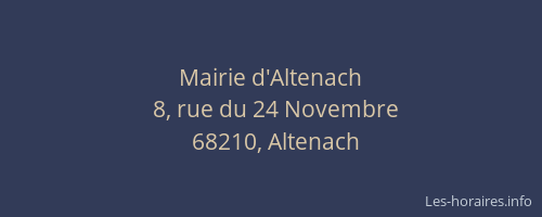 Mairie d'Altenach