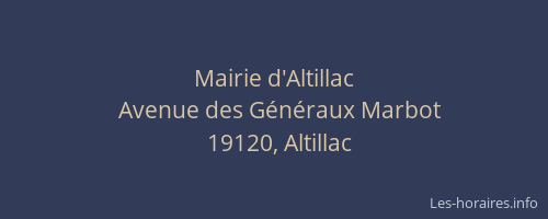 Mairie d'Altillac