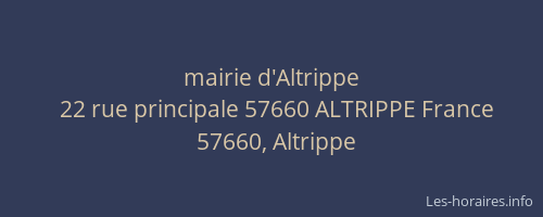 mairie d'Altrippe