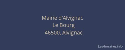 Mairie d'Alvignac
