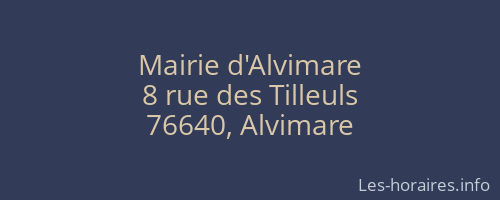 Mairie d'Alvimare