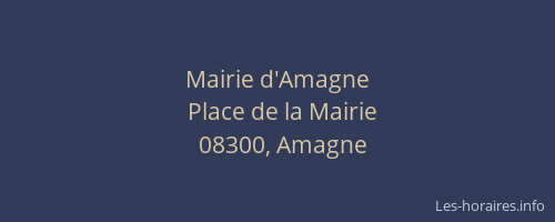 Mairie d'Amagne