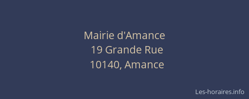 Mairie d'Amance