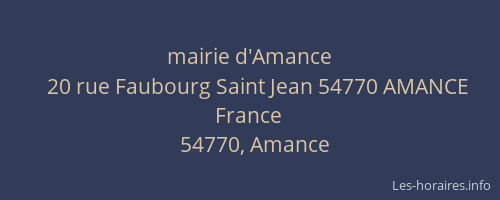 mairie d'Amance