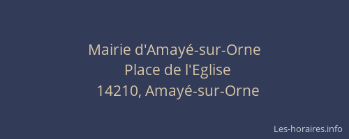 Mairie d'Amayé-sur-Orne