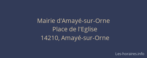 Mairie d'Amay&eacute;-sur-Orne