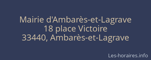 Mairie d'Ambarès-et-Lagrave