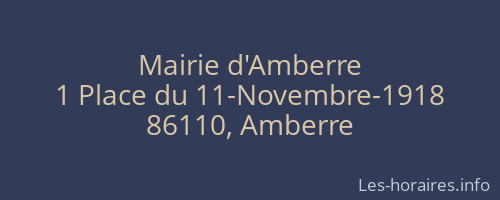 Mairie d'Amberre