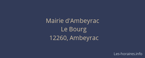 Mairie d'Ambeyrac