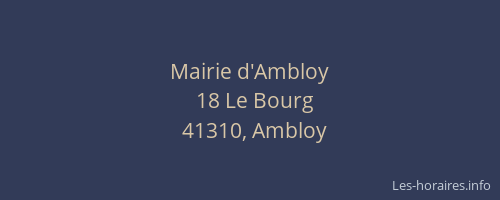Mairie d'Ambloy