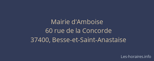 Mairie d'Amboise