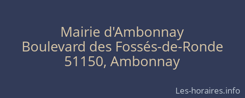 Mairie d'Ambonnay