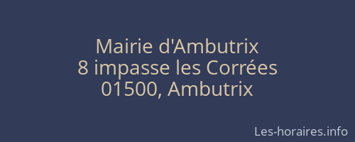 Mairie d'Ambutrix