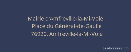 Mairie d'Amfreville-la-Mi-Voie