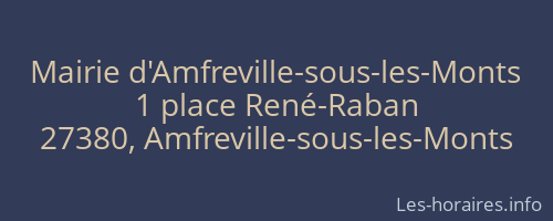 Mairie d'Amfreville-sous-les-Monts
