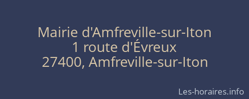 Mairie d'Amfreville-sur-Iton