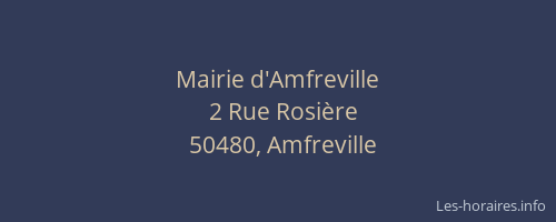 Mairie d'Amfreville