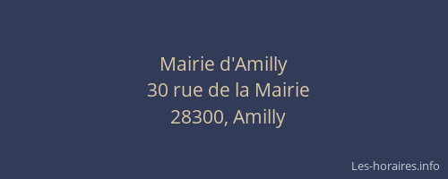 Mairie d'Amilly