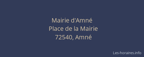 Mairie d'Amné
