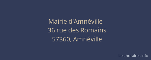 Mairie d'Amnéville