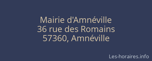 Mairie d'Amnéville