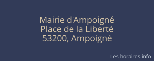 Mairie d'Ampoigné