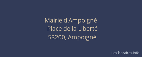 Mairie d'Ampoign&eacute;