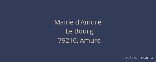 Mairie d'Amur&eacute;