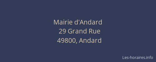 Mairie d'Andard