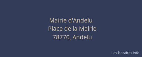 Mairie d'Andelu