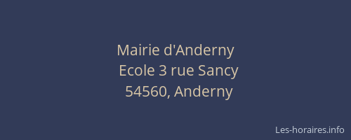 Mairie d'Anderny