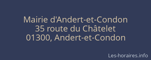 Mairie d'Andert-et-Condon