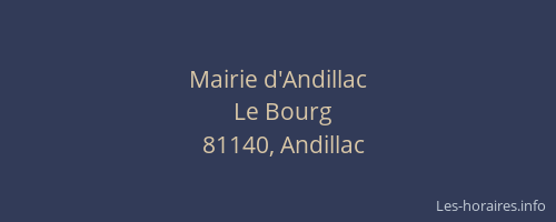 Mairie d'Andillac