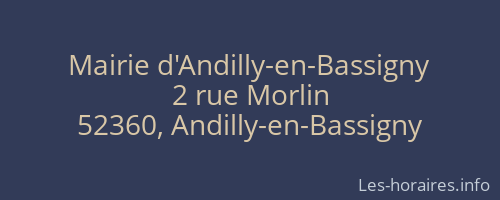 Mairie d'Andilly-en-Bassigny