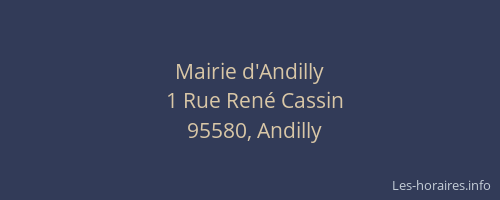 Mairie d'Andilly