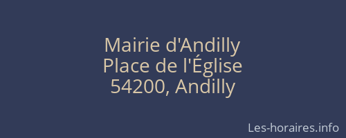 Mairie d'Andilly