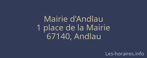 Mairie d'Andlau
